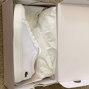 Lacoste White Tennis Shoes: NWT